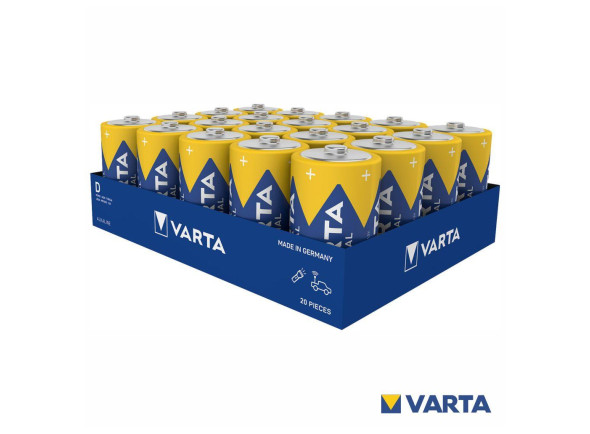 Varta Pilha Alcalina LR20/D 1.5v 20x Industrial Pro Varta Pilha Alcalina LR20/D 1.5v 20x Industrial Pro